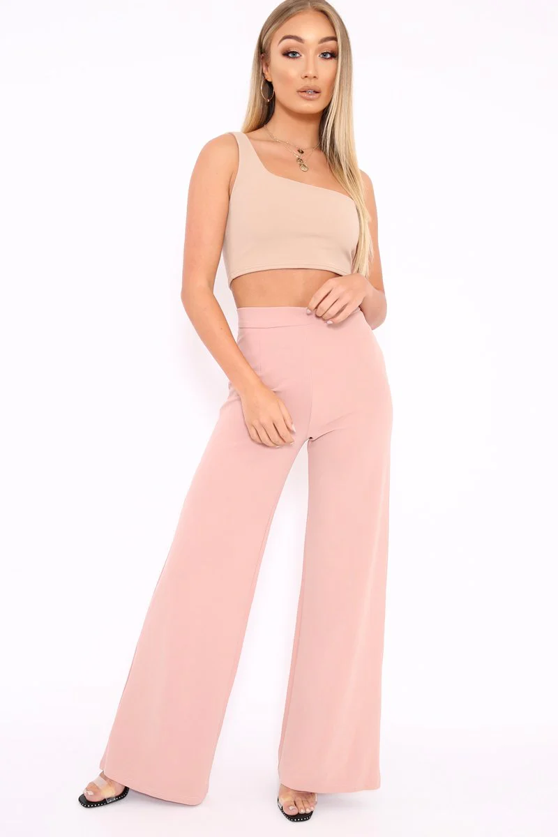 Camel One Shouldered Crop Top - Kamri - Image 9
