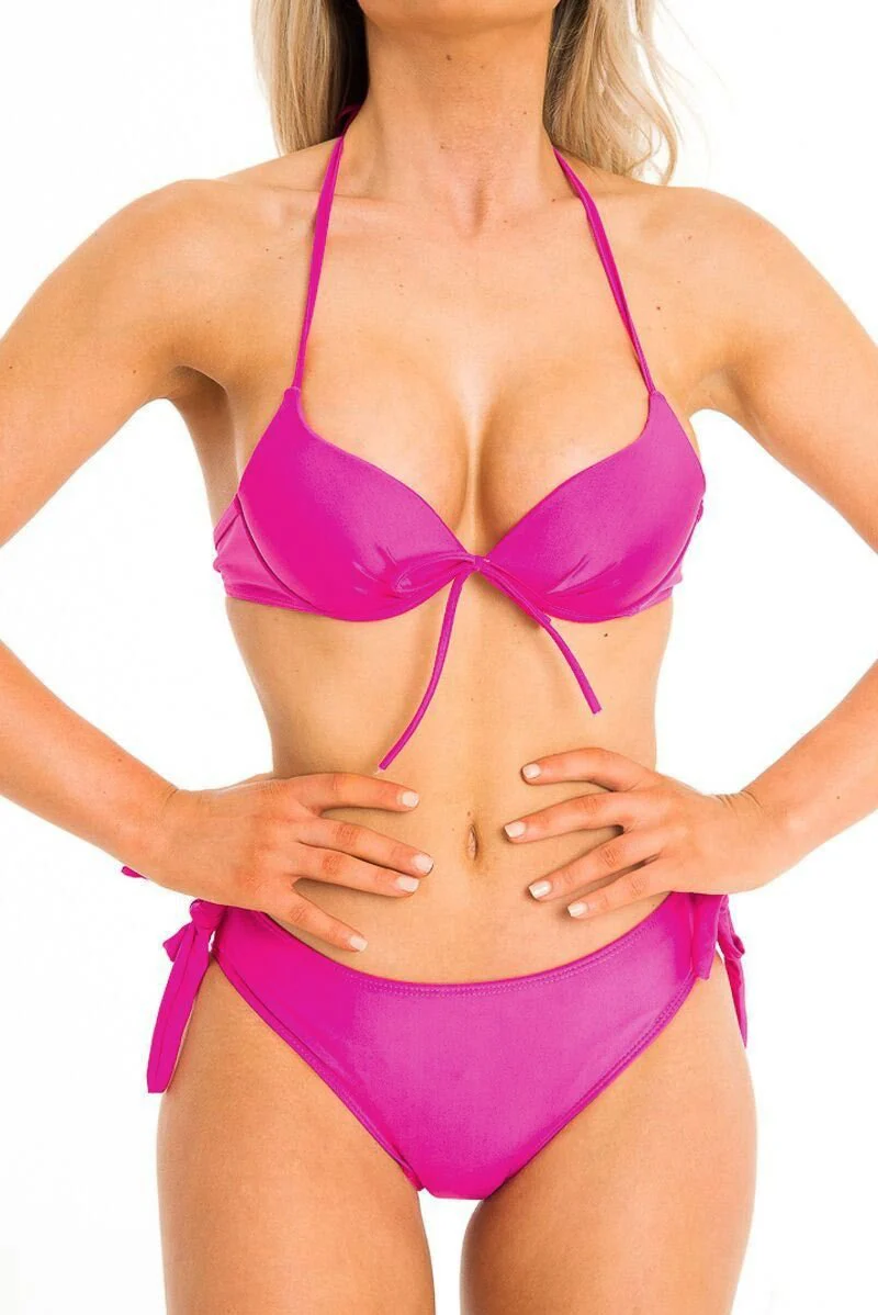 Pink Mix and Match Triangle Bikini - Bronx - Image 5
