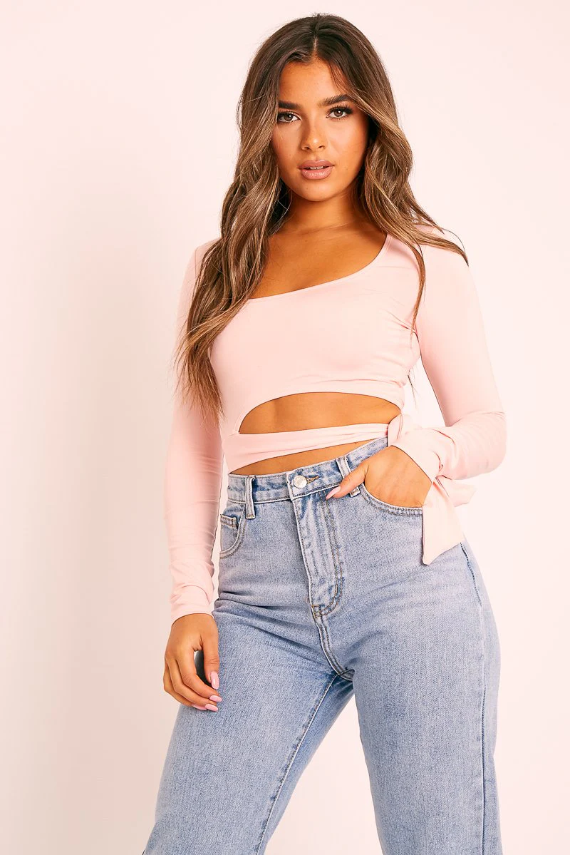Pink Slinky Ballerina Crop Top - Madie - Image 3