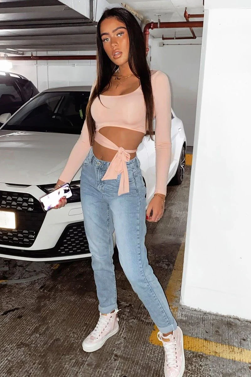 Pink Slinky Ballerina Crop Top - Madie - Image 8